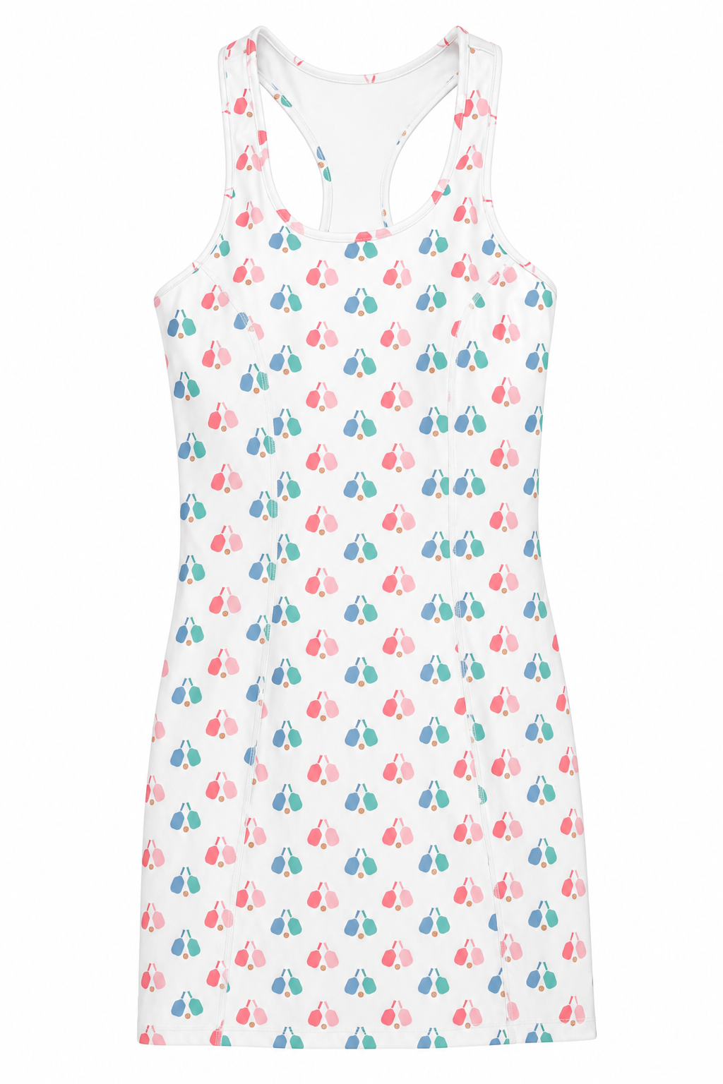 Scoop Neck Dress Pickleball Pink