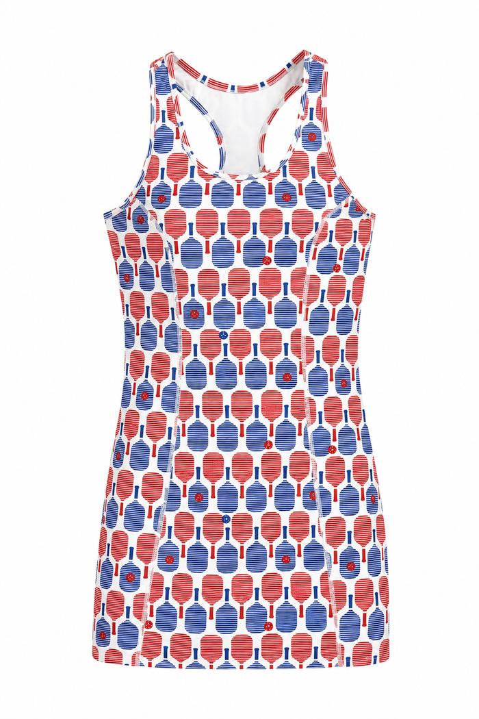 Scoop Neck Tank Dress Pickleball Racquets