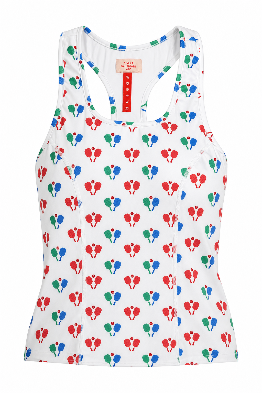 Scoop Neck Top Pickleball Red