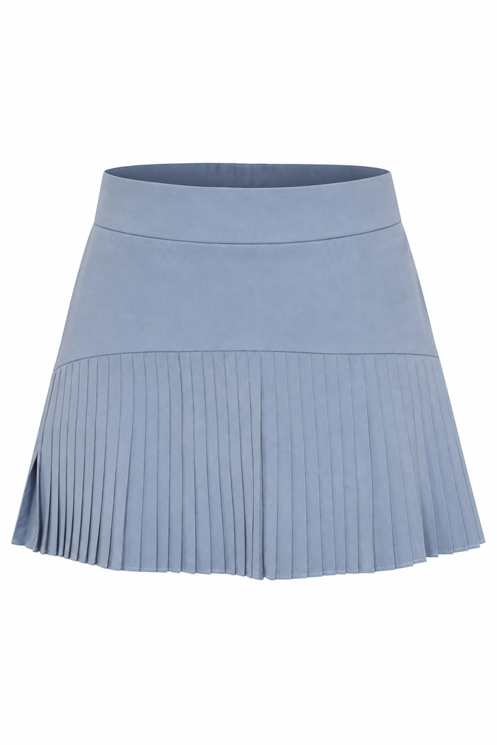 Pleated Skirt Blue