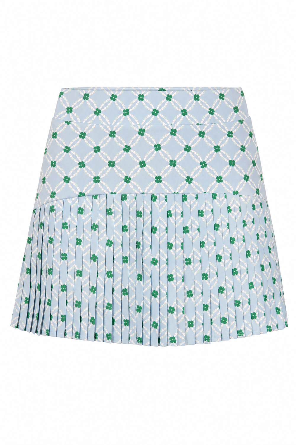 Cora Pleated Skirt Blue Diamond Floral