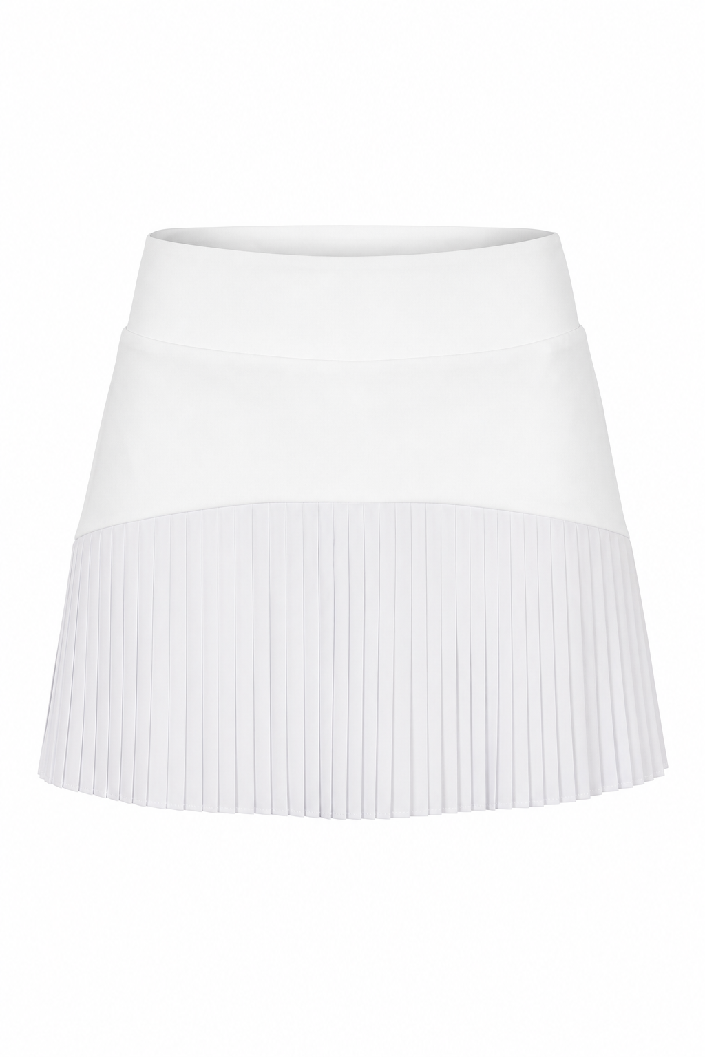 Pleated Skirt White