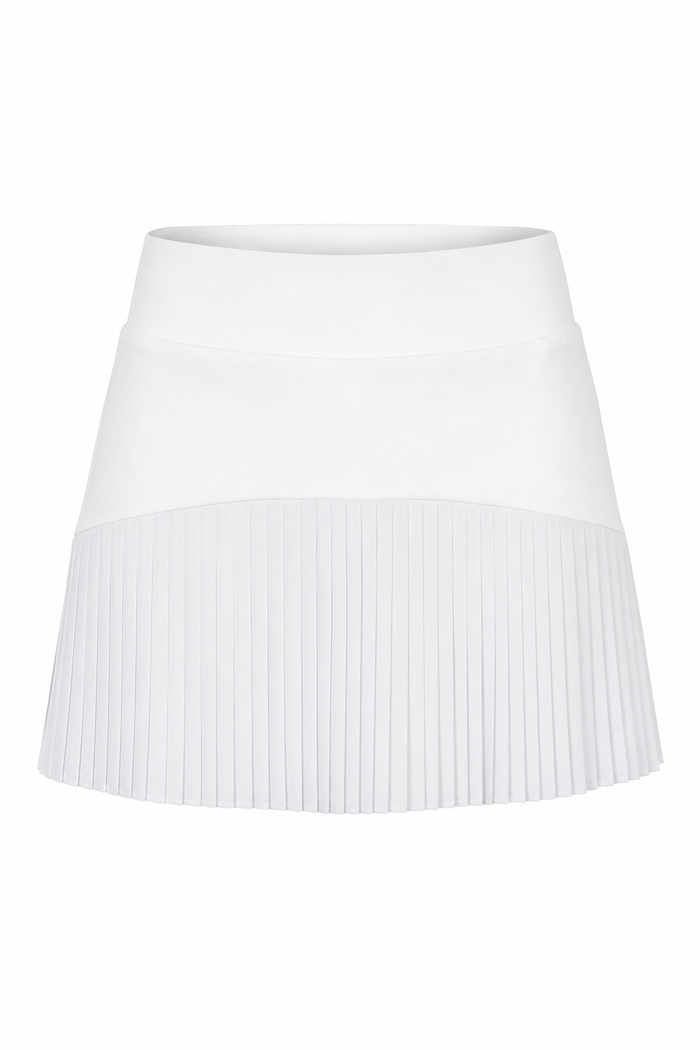 Pleated Skirt White