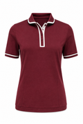 Henley Polo Burgundy