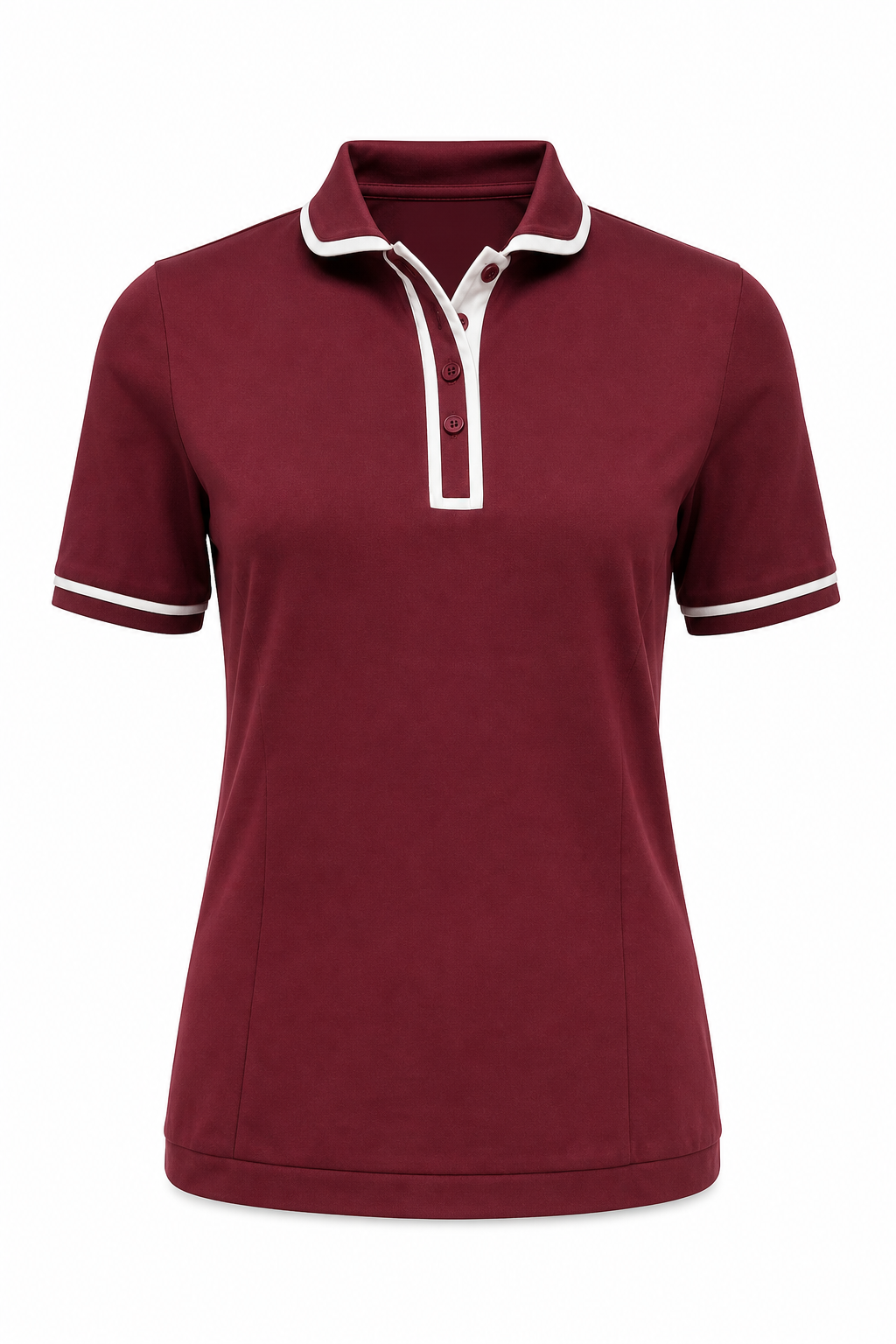 Henley Polo Burgundy