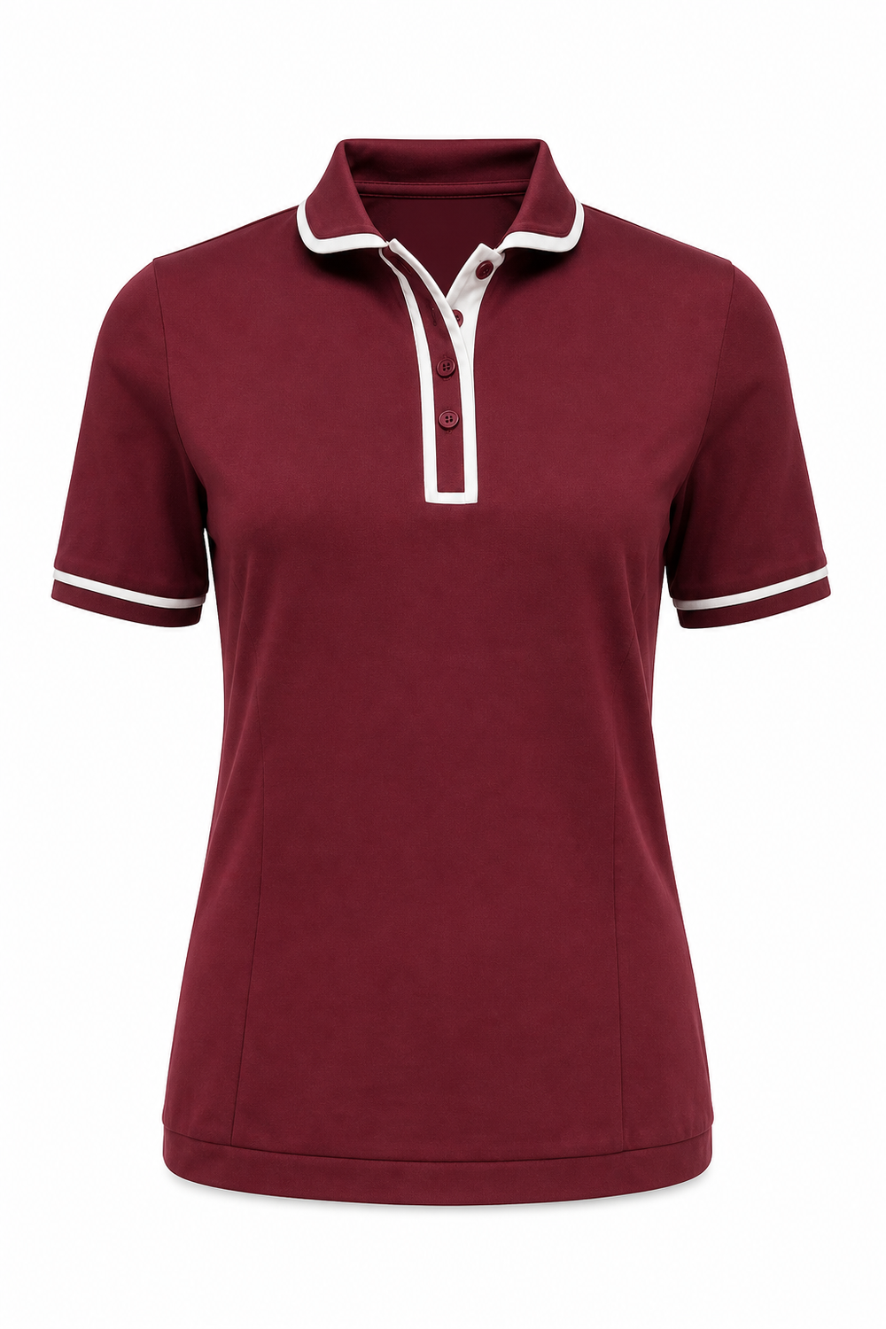 Henley Polo Burgundy