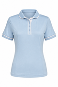 Henley Polo Crystal Blue