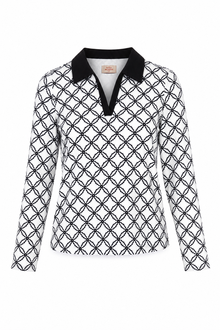 Rowan Long Sleeve Top Black Diamond Floral