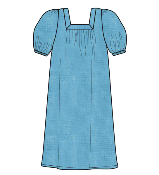 Never A Wallflower | Square Neck Maxi Dress - Aqua Blue  NeverAWallflower
