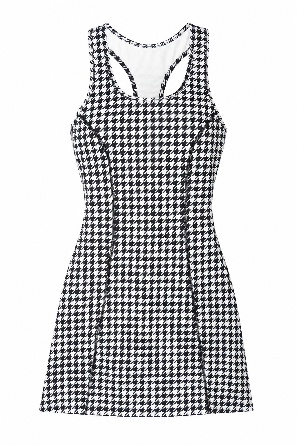 Scoop Neck Tank Dress Golf Houndstooth