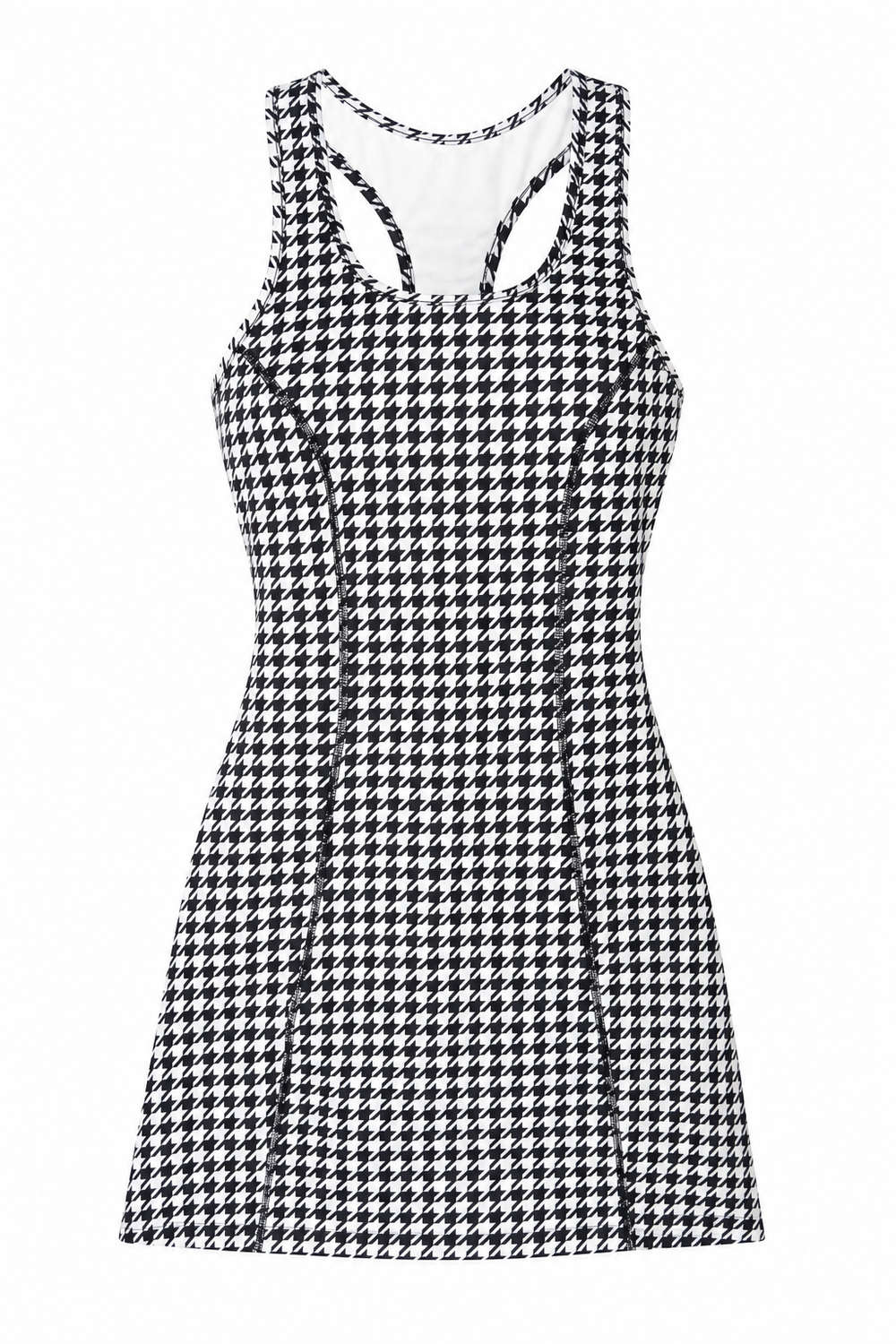 Scoop Neck Tank Dress Golf Houndstooth