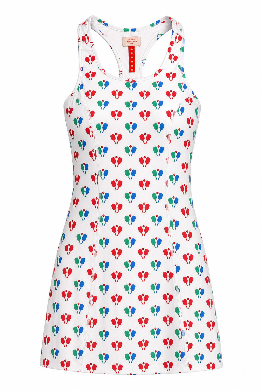 Scoop Neck Dress Pickleball Red