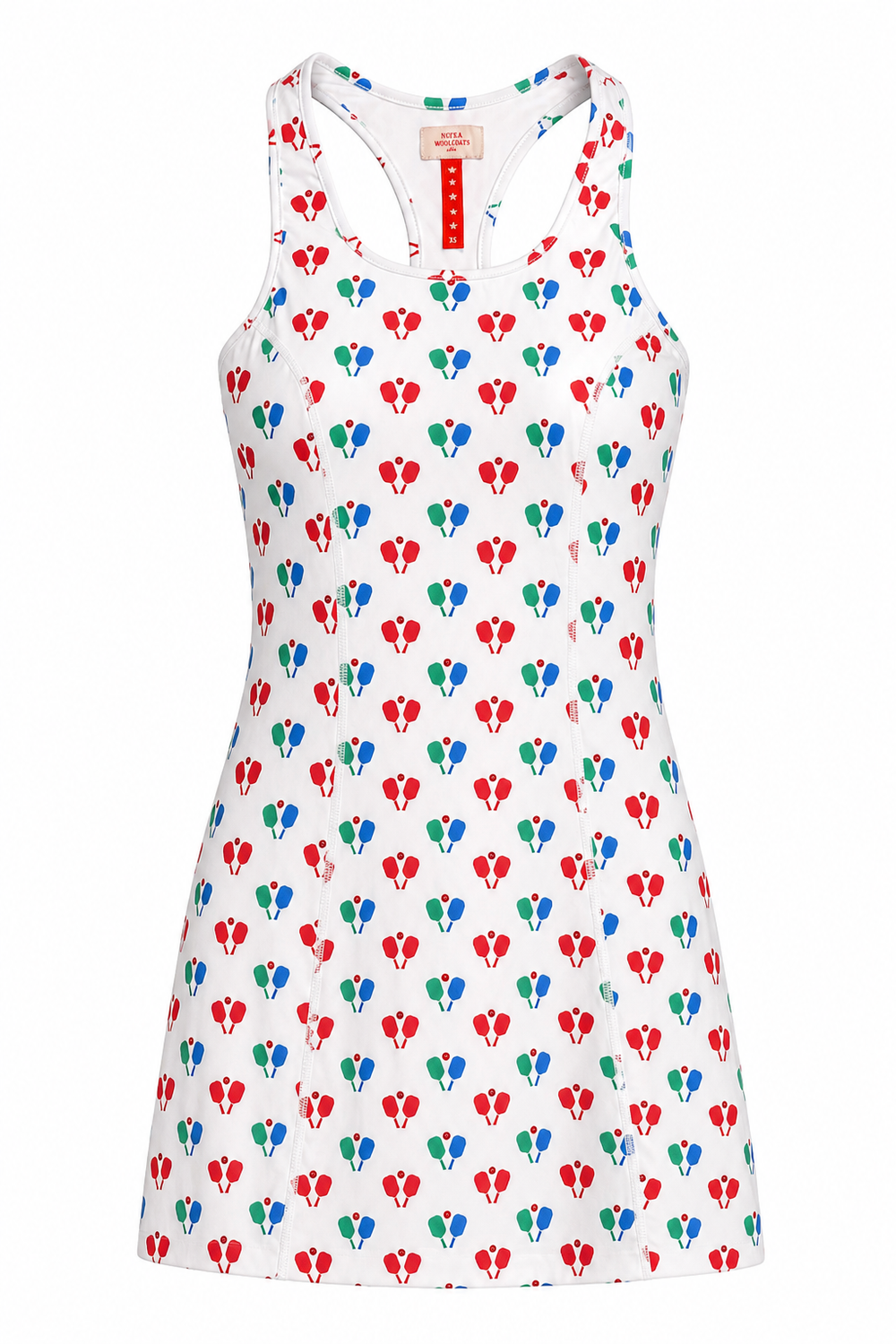 Scoop Neck Dress Pickleball Red