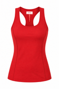 Scoop Neck Tank Red