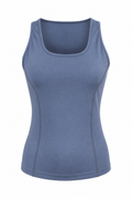 Scoop Neck Top Blue