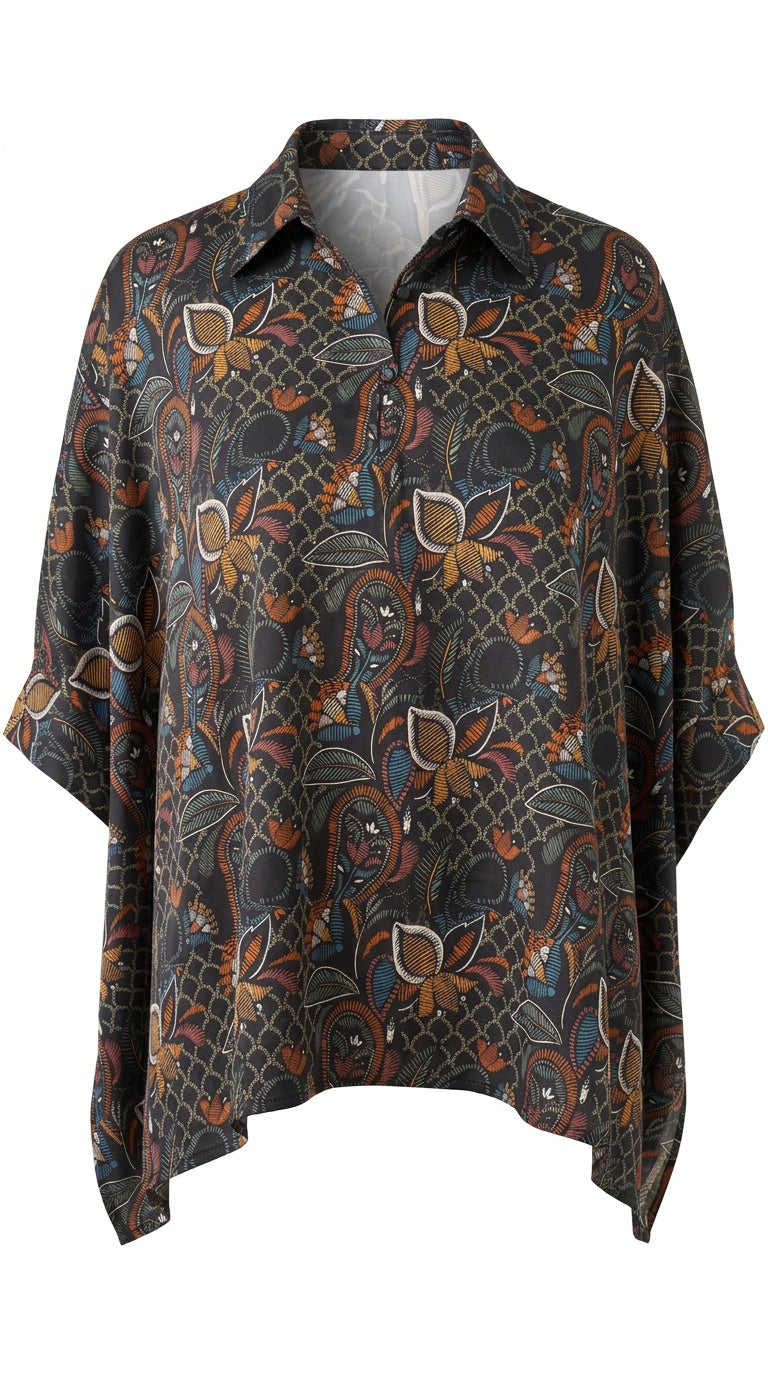 Shreveport Top Fishtail Poly Twill