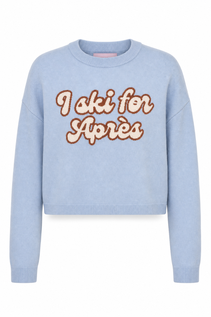 I Ski For Apres - Blue