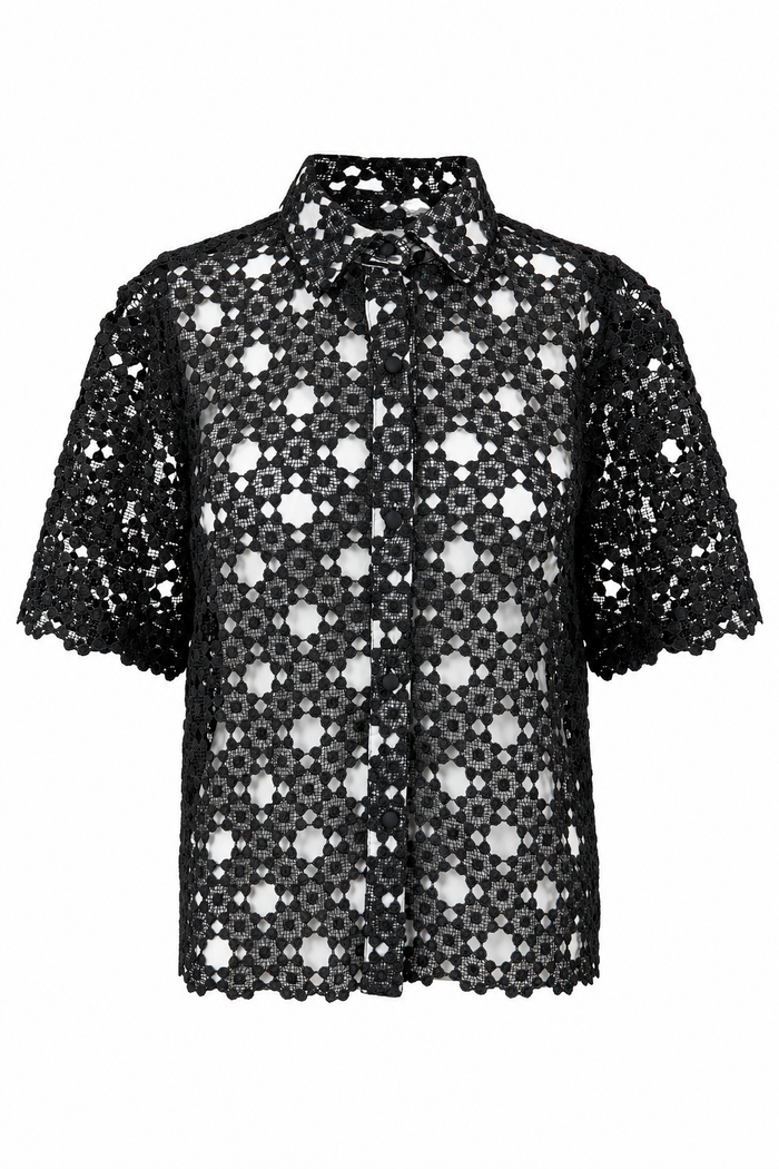 Stacy Top Black Lace