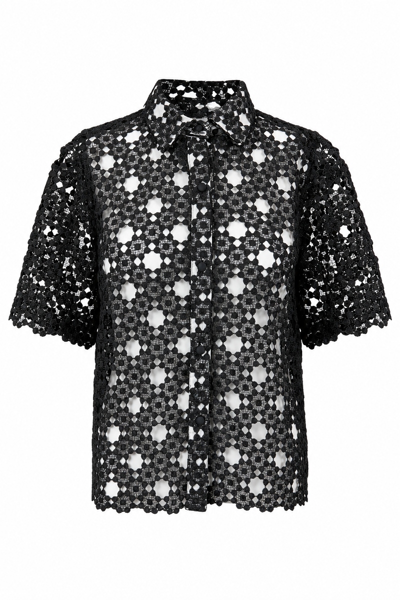 Stacy Top Black Lace
