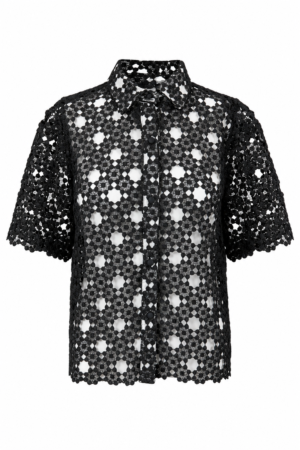 Stacy Top Black Lace
