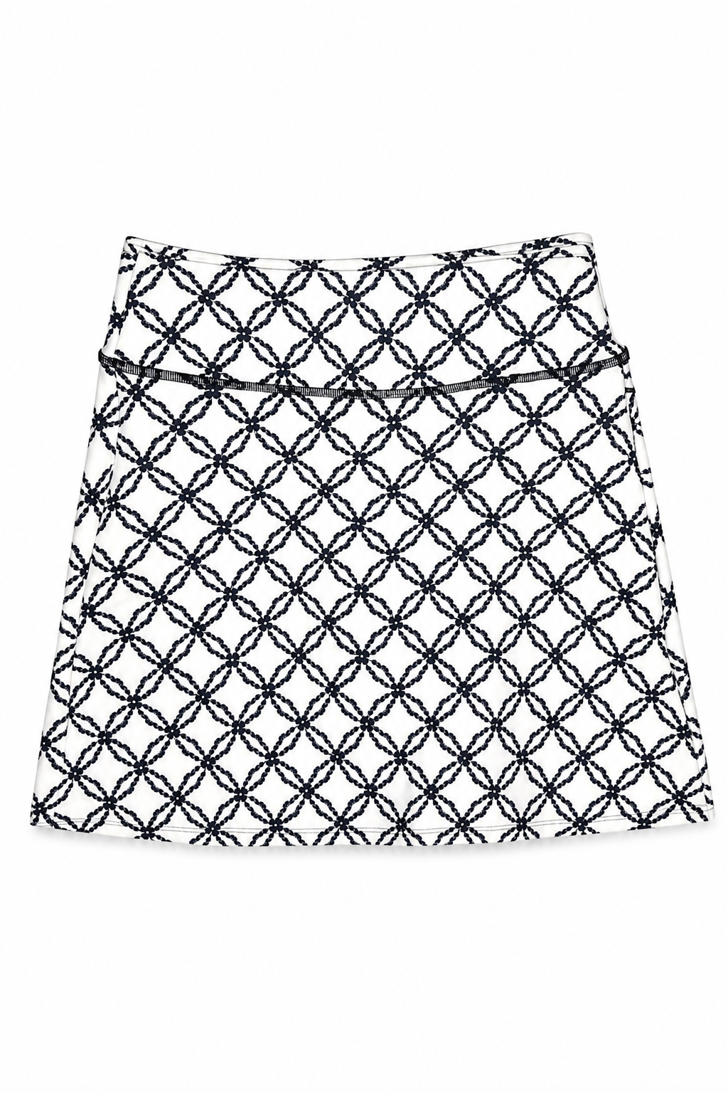 Emma Straight Skirt Black Diamond Floral
