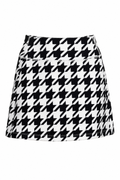 Straight Skirt Houndstooth