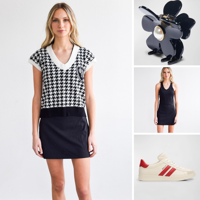 Sweater Vest Golf Houndstooth