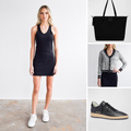 V Neck Tank Dress Black