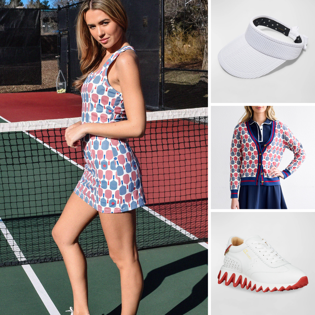Scoop Neck Tank Dress Pickleball Racquets