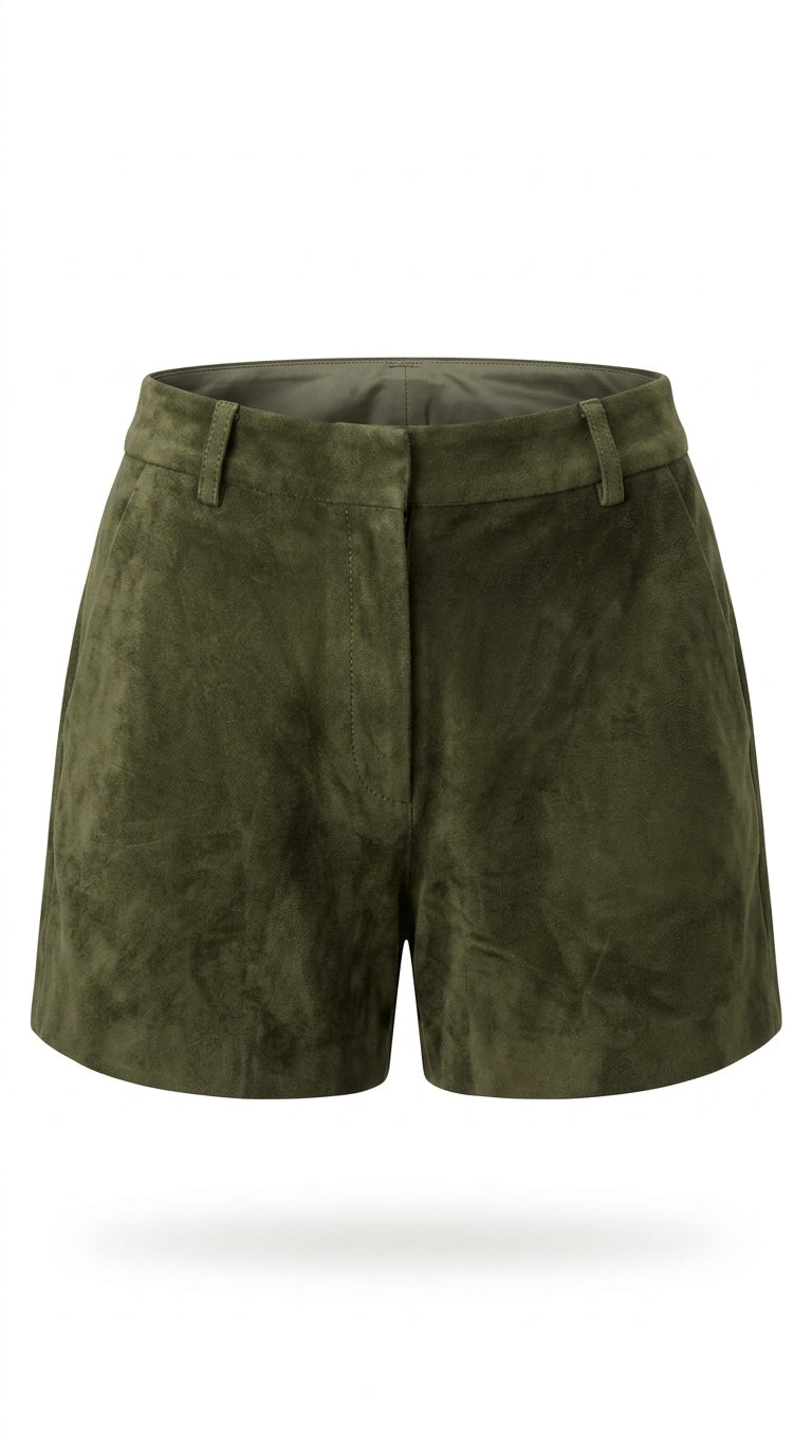 Alison Short Moss Suede