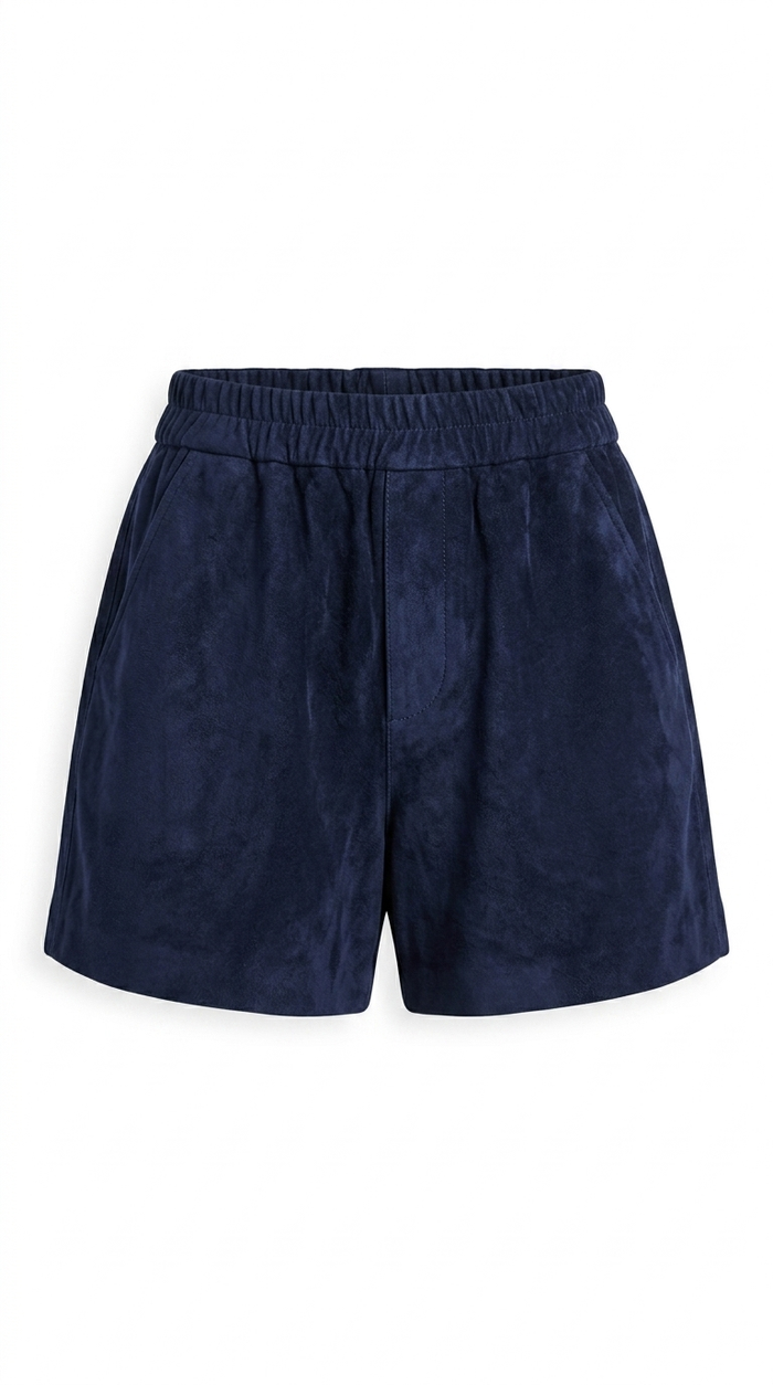 Alison Short Navy Suede