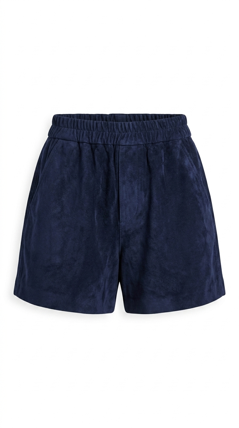Alison Short Navy Suede