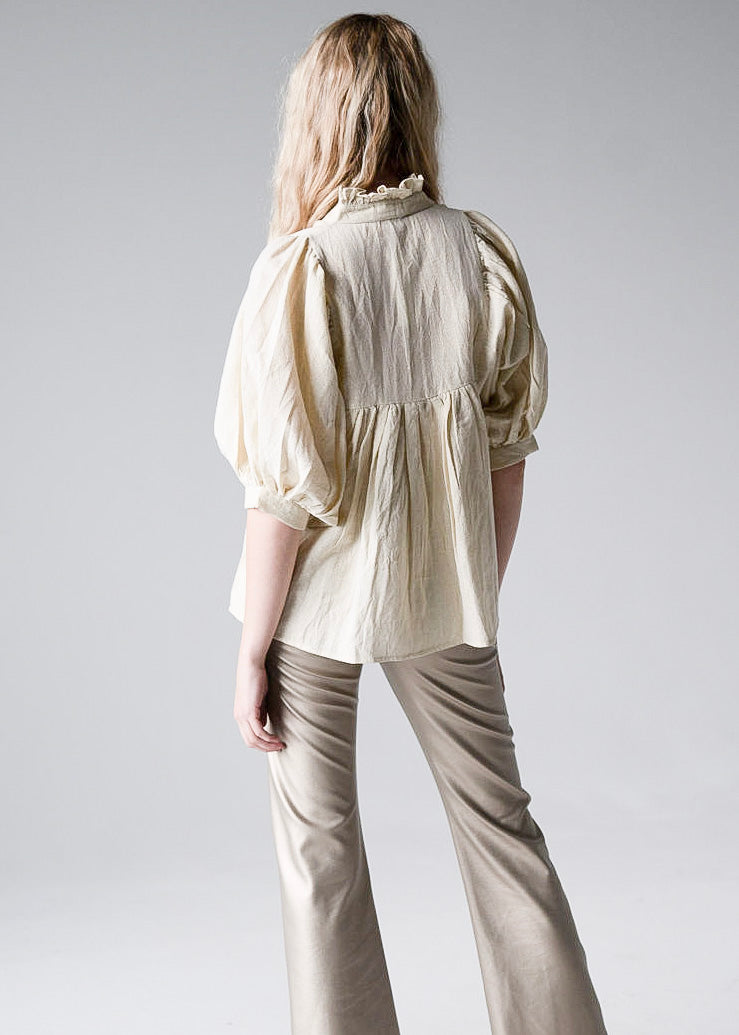 Never A Wallflower | High Neck Top Cream Sparkle – NeverAWallflower