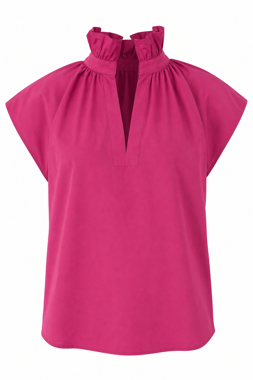 Vicki Short Sleeve Top Dark Pink