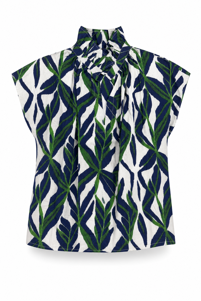 Vicki Short Sleeve Top Vines