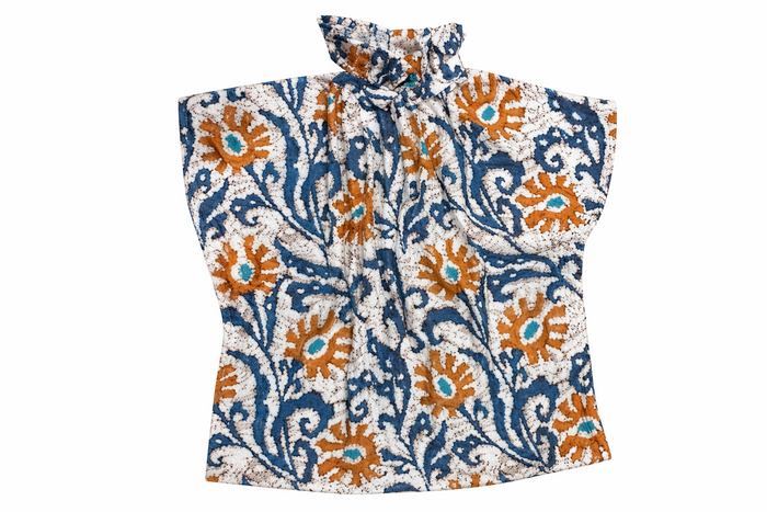Vicki Short Sleeve Top Oaxaca Print