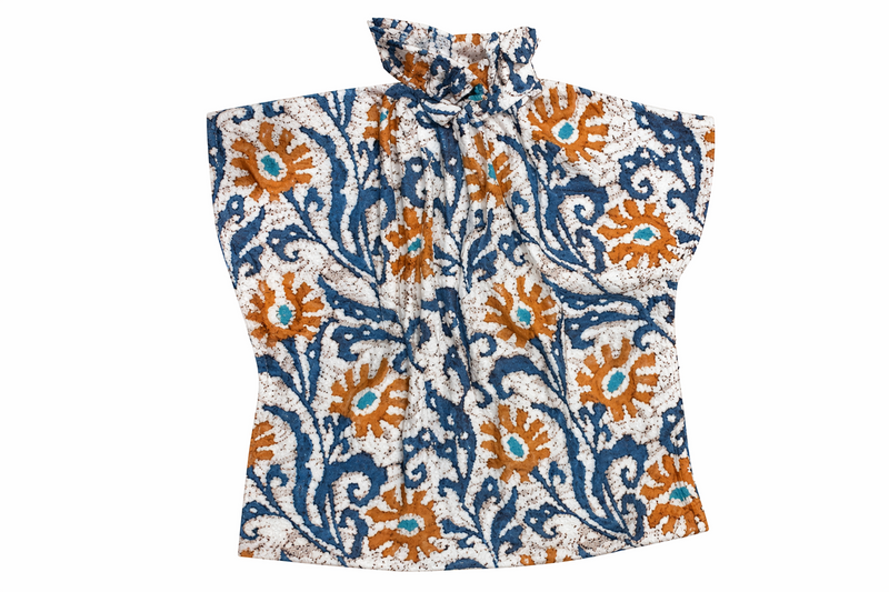Vicki Short Sleeve Top Oaxaca Print