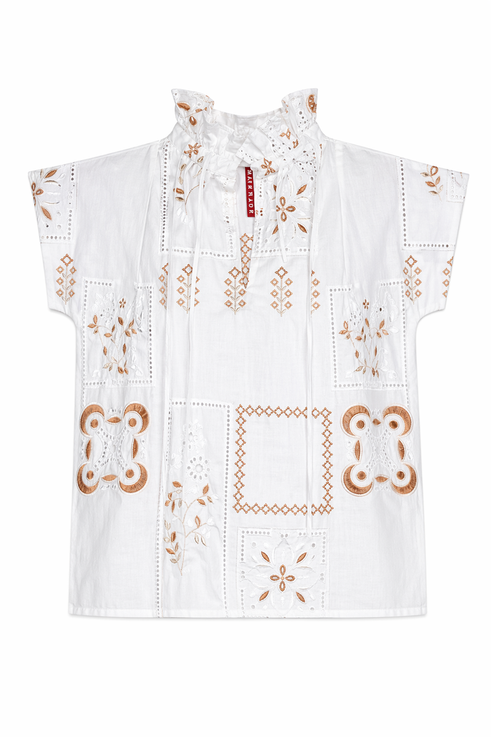 Vicki Short Sleeve Top Oaxaca Linen