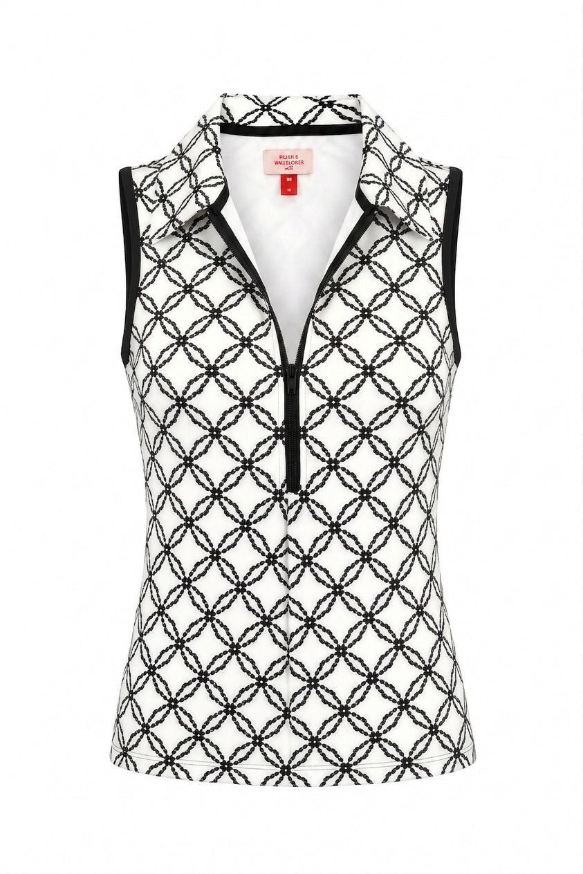 Stella Zip Top Black Diamond Floral