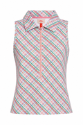 Stella Zip Top Pink Plaid