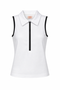 Stella Zip Top White & Black