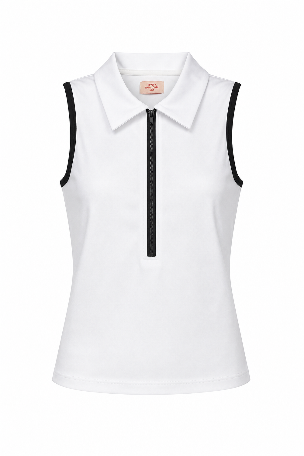 Stella Zip Top White & Black