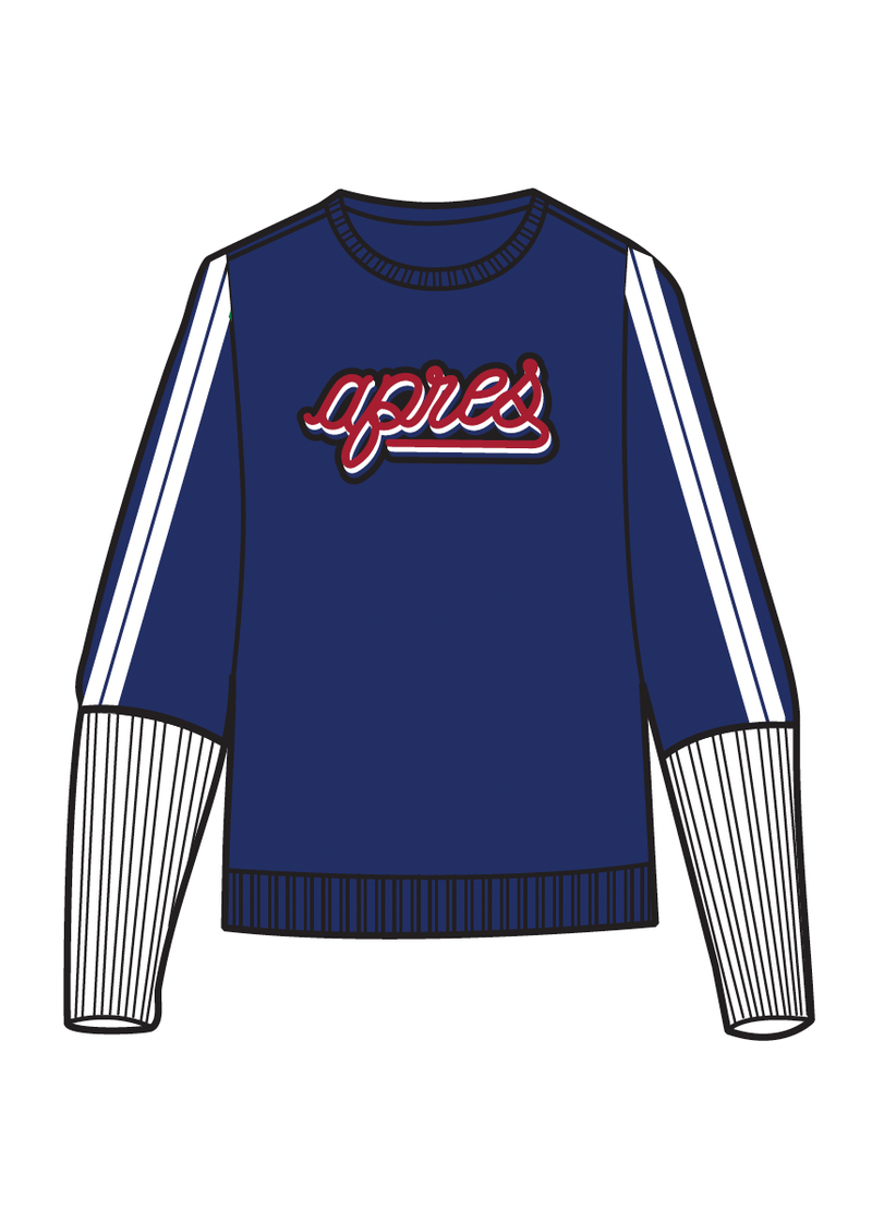 Apres Intarsia Sweater Blue