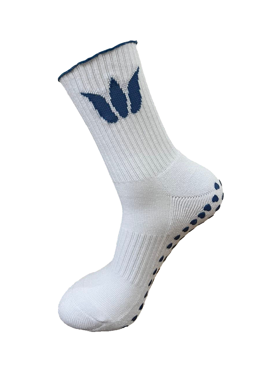 Socks White & Blue