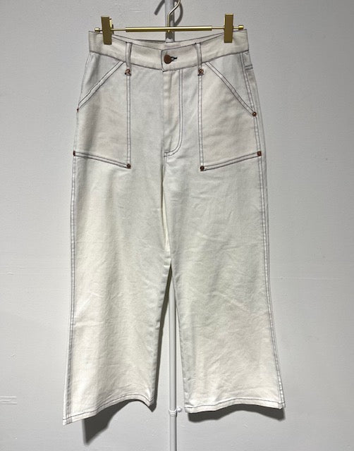 Cargo Pants Ivory Denim