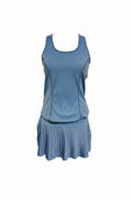 Pleated Skirt Blue