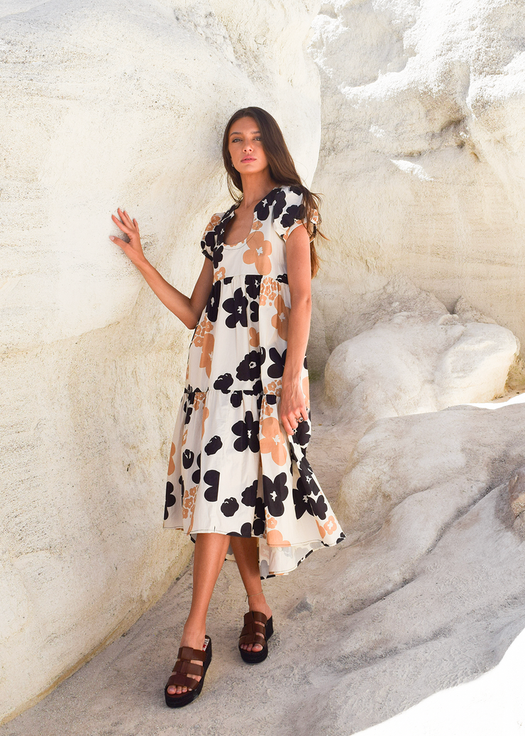Horseshoe Dress in Desert Floral