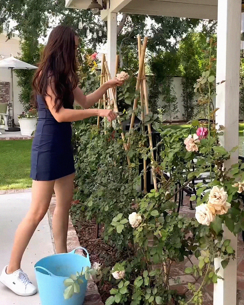 V Neck Tank Dress - Navy