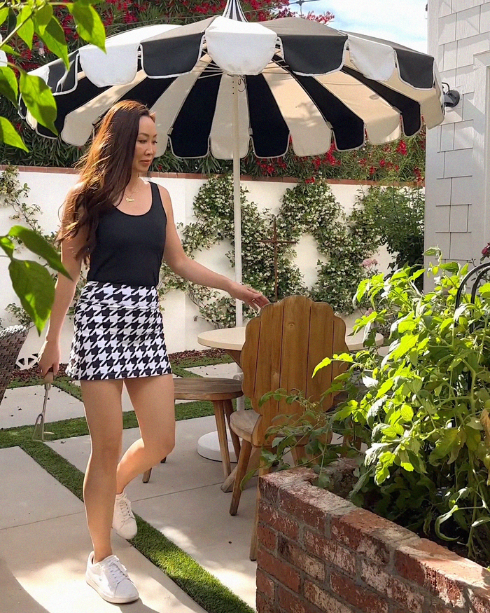 Straight Skirt Houndstooth
