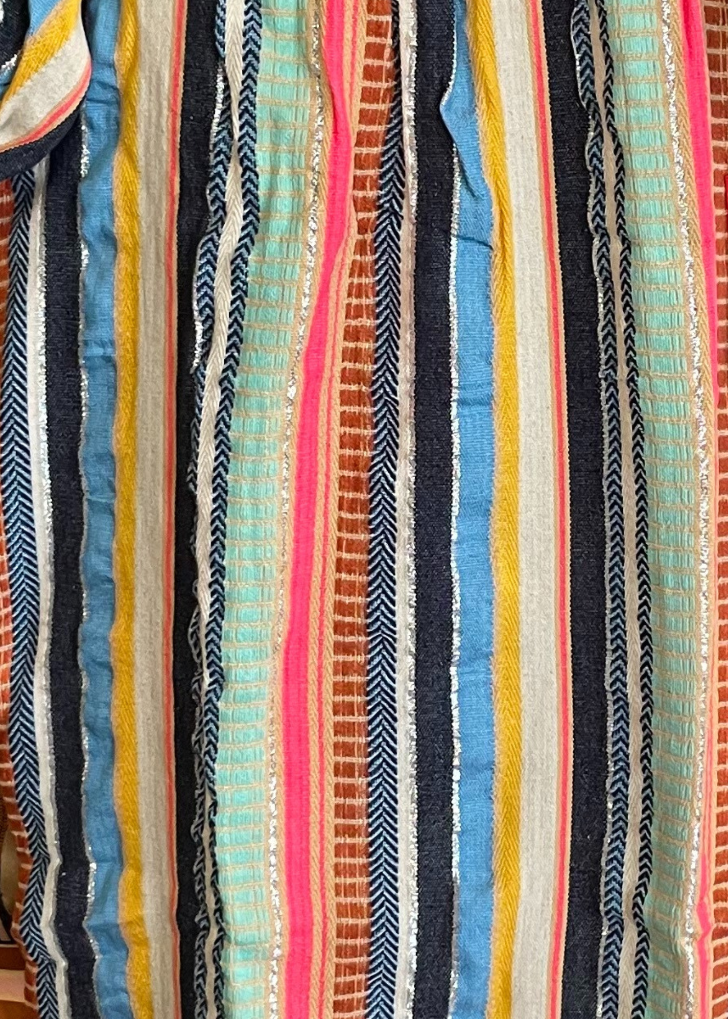 ワンピース PERVERZE Wave Stripe Narrow Dress Never A Wallflower | Square Neck Maxi Dress - Summer Stripe